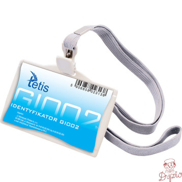 Identyfikator na smyczy 85mm x 35mm GI002 TETIS