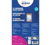 Holder na identyfikatory A6 tekturowe 105x148mm (50 sztuk+52 wkłady) 4839XL AVERY