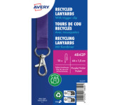 Smycz z karabińczykiem (10 sztuk) 440x15mm fiolet 4842P AVERY