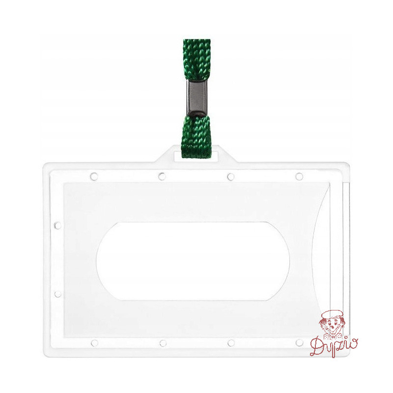 Identyfikator Holder z taśmą zieloną 601285 ARGO