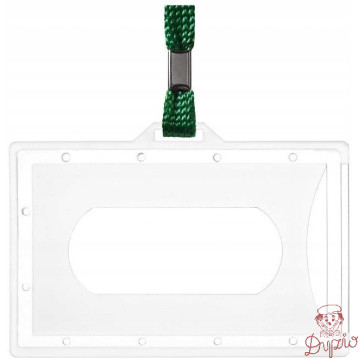 Identyfikator Holder z taśmą zieloną 601285 ARGO