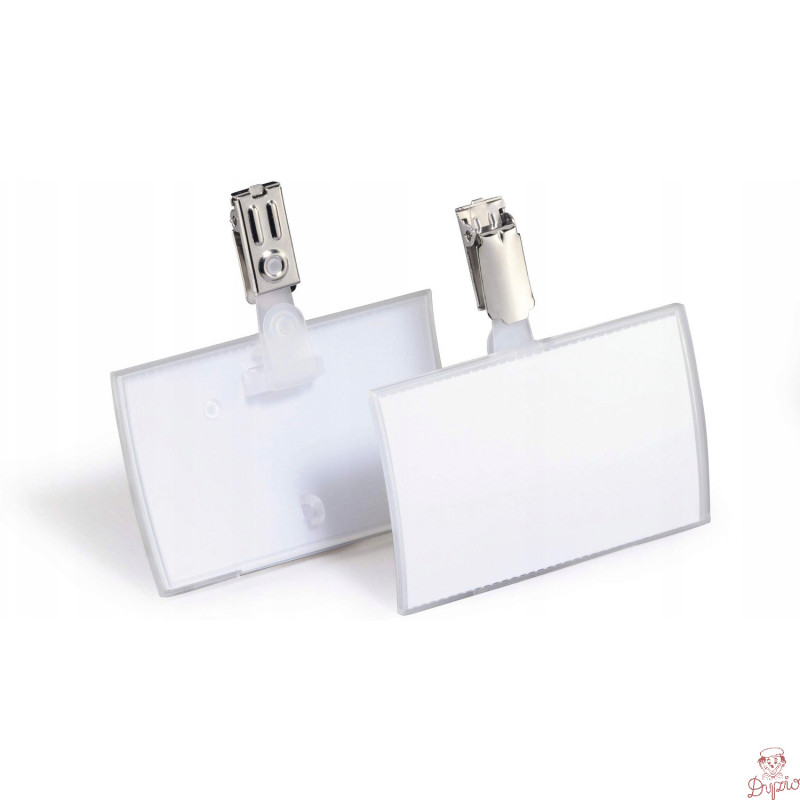 Identyfikator 54x90mm z klipem(25 sztuk) 821619 CLICK FOLD DURABLE