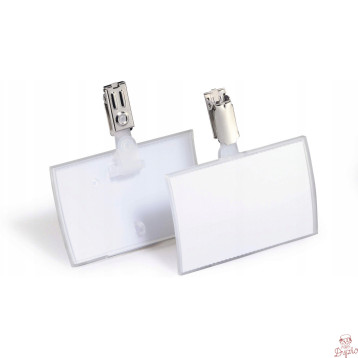 Identyfikator 54x90mm z klipem(25 sztuk) 821619 CLICK FOLD DURABLE