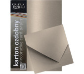 Karton ozdobny A4 PEARL stalowosrebrny 250g. (20ark.) Galeria Papieru