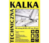 Kalka kreślarska A4 90g. 100 arkuszy KAL-DA4901 KOH-I-NOOR
