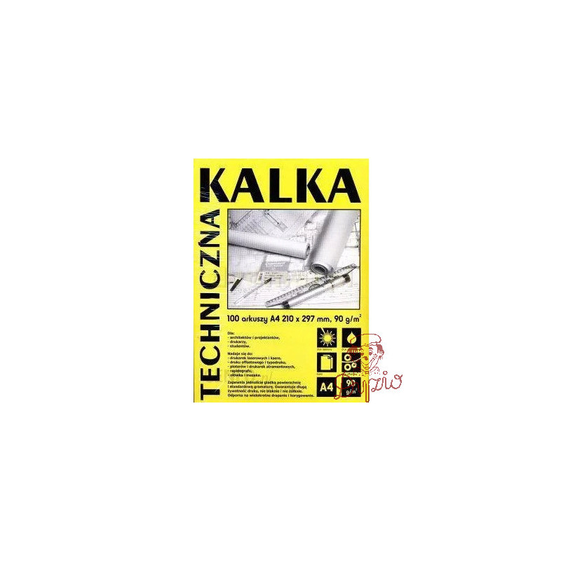 Kalka kreślarska A4 90g. 100 arkuszy KAL-DA4901 KOH-I-NOOR