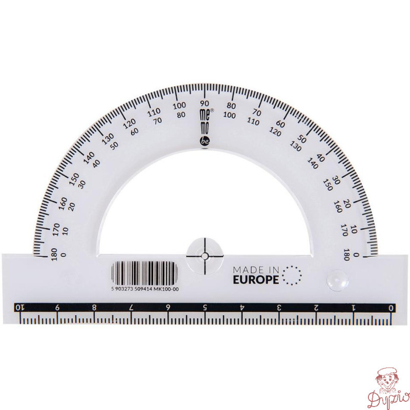 Kątomierz 10cm 180 stopni MemoBe PRATEL MK100