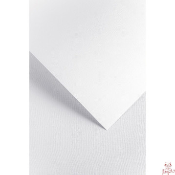 Karton ozdobny A4 Len biały 220g. (20ark.) 201831 Galeria Papieru