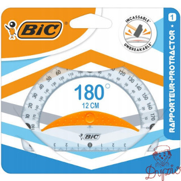 Kątomierz przezroczysty PROTRACTOR 12cm 9926551 BIC