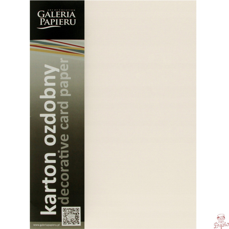 Karton ozdobny Kratka kremowy 220g. (20szt.) 201632 Galeria Papieru