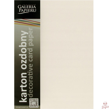 Karton ozdobny Kratka kremowy 220g. (20szt.) 201632 Galeria Papieru