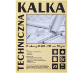 Kalka kreślarska techniczna A3 90g. 10 arkuszy DA3910 KOH-I-NOOR