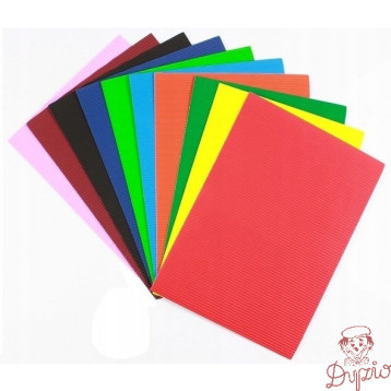 Tektura falista mała 25x35cm mix 10 arkuszy TF-2535 ALIGA