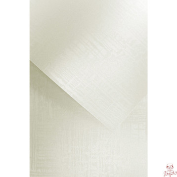 Karton ozdobny A4 SATYNA biały 220g. (20ark.) 201104 Galeria Papieru