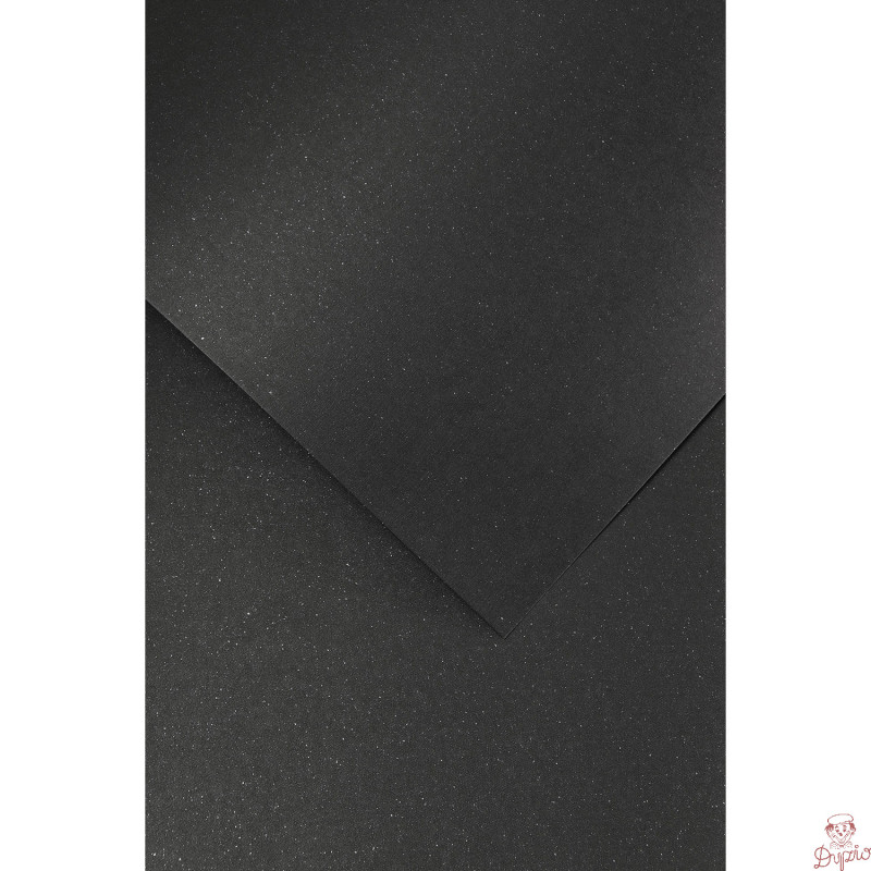 Karton ozdobny A4 MIKA czarny 240g (20ark) 202717 Galeria Papieru