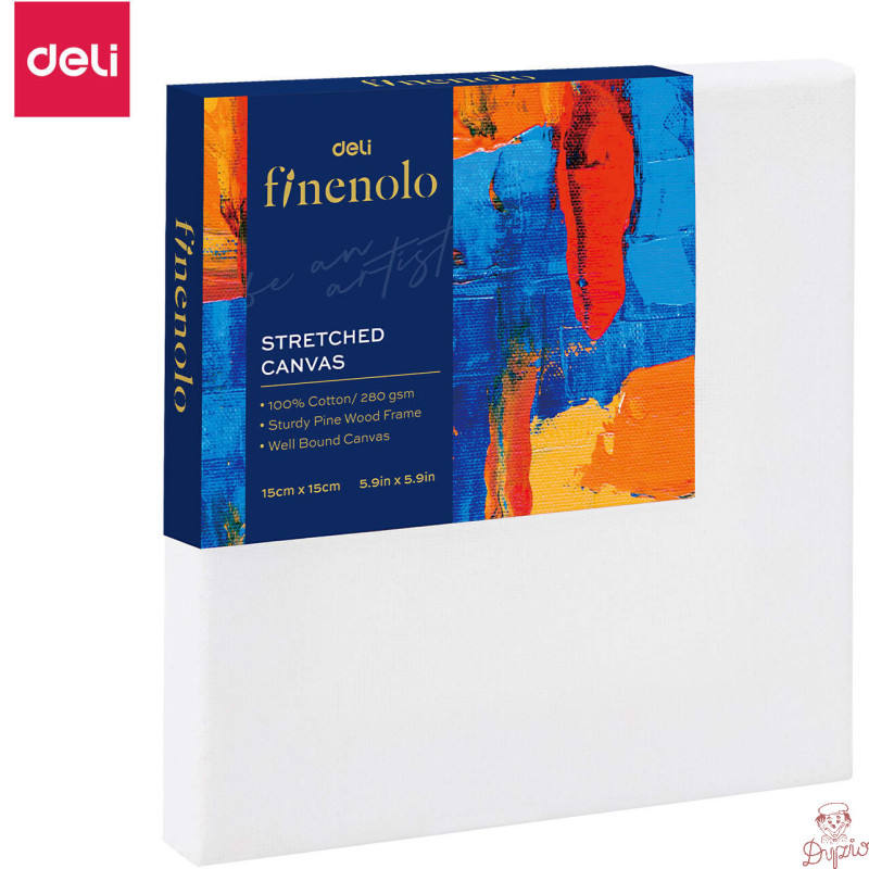 Podobrazie malarskie FINENOLO 15x15cm 280g/m2 100% bawełna EC279-1 DELI
