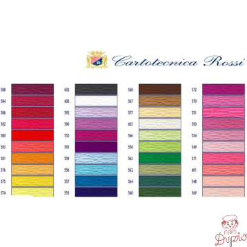 Bibuła karbowana, włoska gruba 180g różowa 549 Cartotecnica Rossi