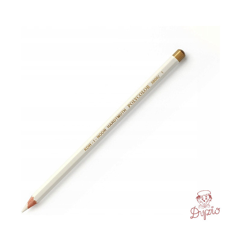 Kredka biała POLYCOLOR 3800-01 KOH-I-NOOR