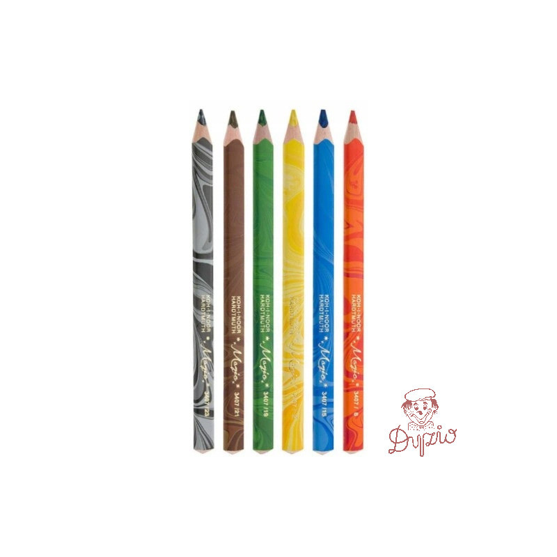 Kredki MAGIC TRIO 6 kol. 3408/06 KOH-I-NOOR