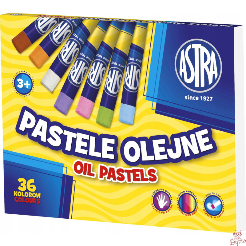Pastele olejne zestaw 36 kolorów kredki 313115001 ASTRA