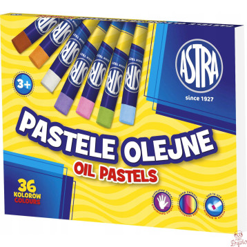 Pastele olejne zestaw 36 kolorów kredki 313115001 ASTRA