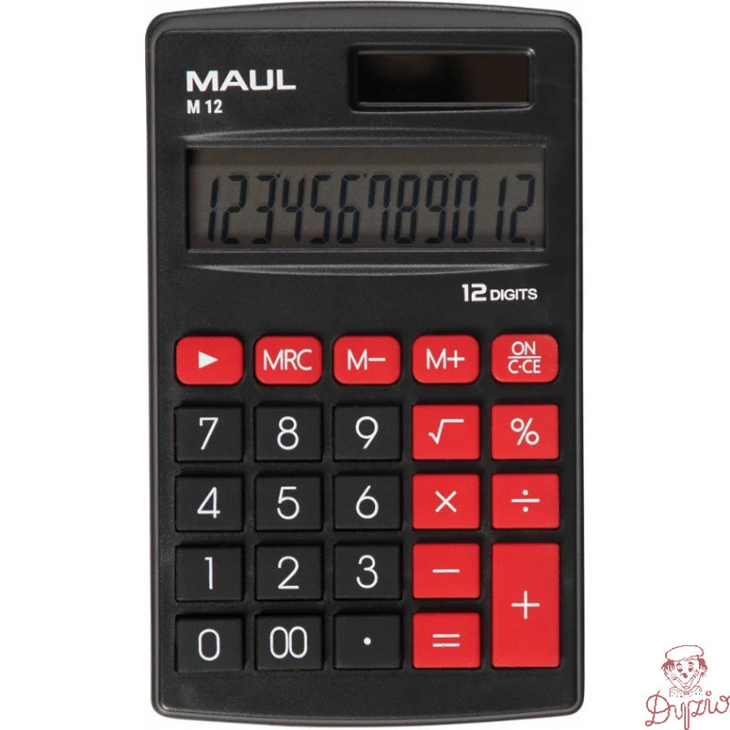 Kalkulator kieszonkowy M12 12-pozycyjny czarny 72614/90 ML MAUL
