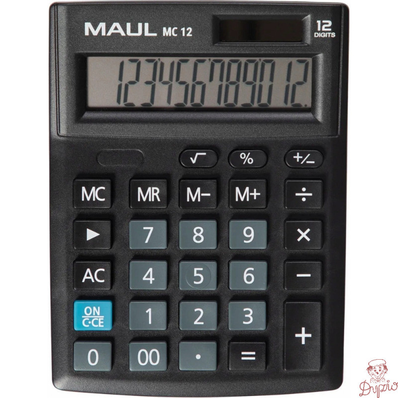 Kalkulator biurkowy COMPACT MC12 12-pozycyjny czarny 72658/90 ML MAUL