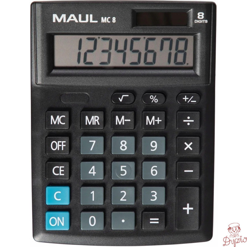 Kalkulator biurkowy COMPACT MC8 8-pozycyjny czarny 72650/90 ML MAUL