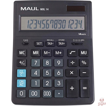 Kalkulator biurkowy BUSINESS MXL14 14-pozycyjny oblicznie podatku czarny 72674/90 ML MAUL