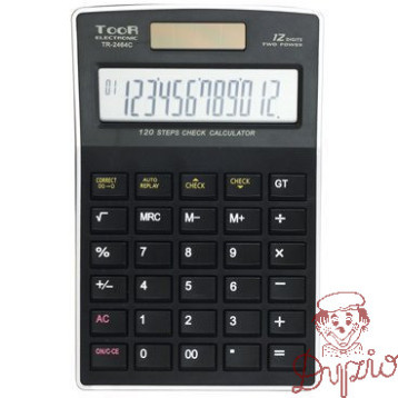 Kalkulator TOOR TR2464C 12 pozycyjny funkcja sprawdzania 120-1476