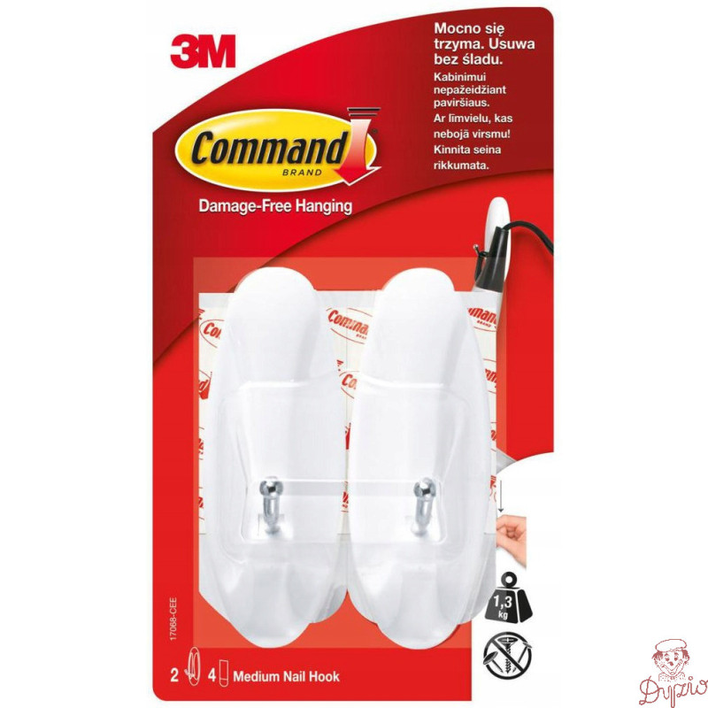 Haki COMMAND 17068PL z metalowym uchwytem średni 2szt.UU001578184