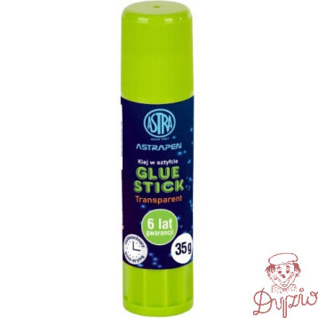 Klej szkolny w sztyfcie Glue Stick transparentny 35g. 401120007 ASTRA