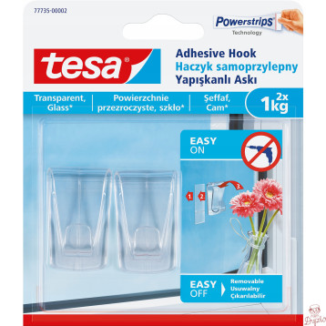 Haczyk dekoracyjny samoprzylepny TESA 1kg. ( 2sztuki) przezroczysty 77735-00002-00 TS