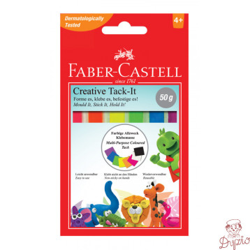 Masa mocująca TACK-IT 50g mix kolorów FC 187094 FABER-CASTELL