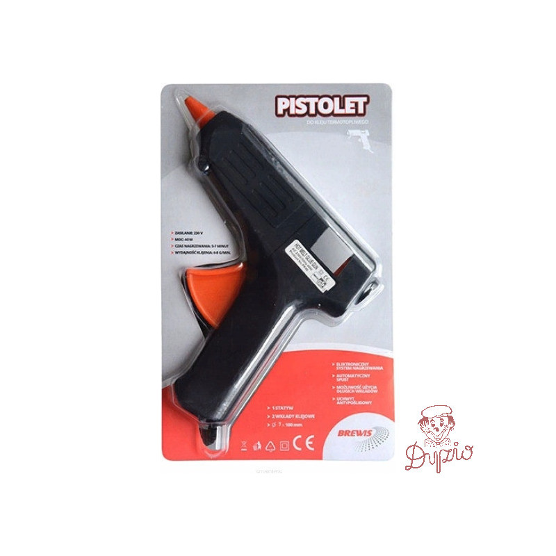 Pistolet do kleju PK10 Q7mm moc 10W BREWIS