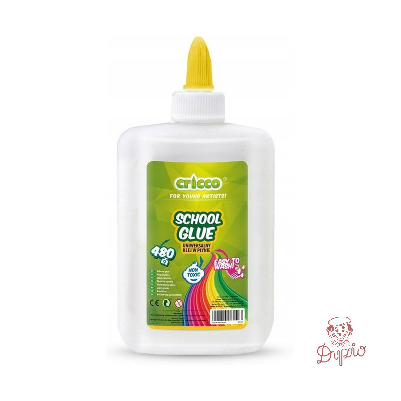 Klej w płynie do prac plastycznych 480g. CRICCO CR930 LU
