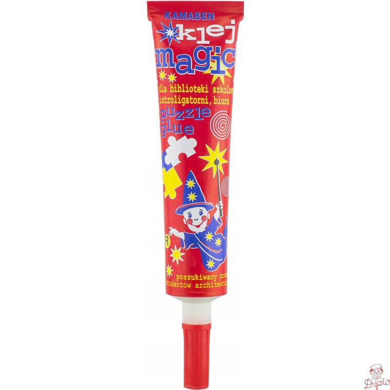 Klej MAGIC 45g introligatorski CR w metalowej tubie z precyzyjnym aplikatorem KAMABEN