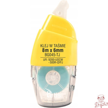 Klej w taśmie permanentny 6mm/8m BG045-TJ TETIS