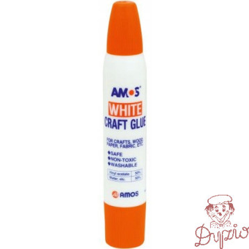 Klej w płynie biały 34ml/36g AMOS WCG34D12 130-1488