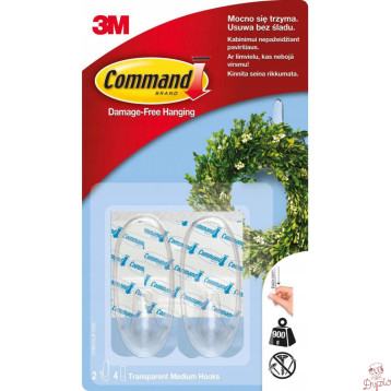 Haki COMMAND 17091CLR PL wielokrotnego użyt. śred.2szt.UU007826963 przezr