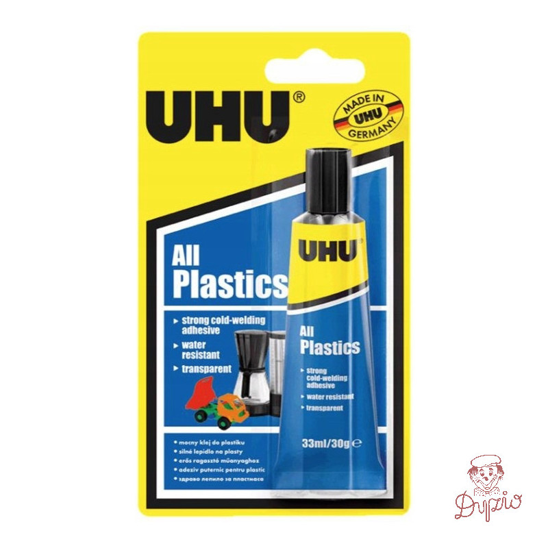 Klej UHU do plastików All Plastics 30g, U 37595 BK