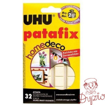 Masa samoprzylepna UHU PATAFIX HOMEDECO do 2kg (32 kwadraty) (40015)