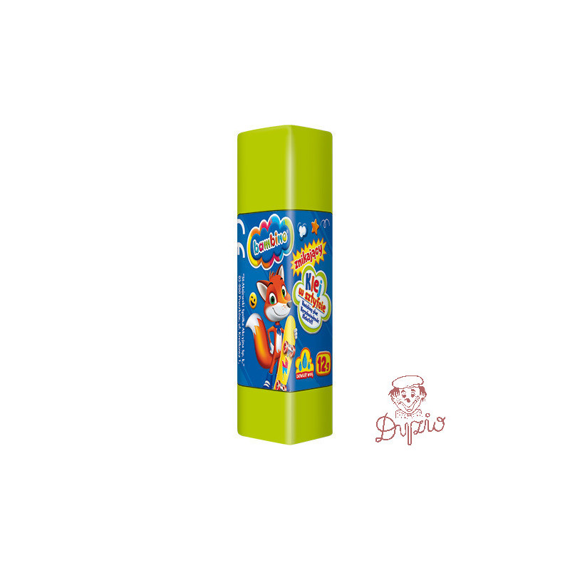 Klej szkolny znikający w sztyfcie 12g Display 12 sztuk BAMBINO St.Majewski