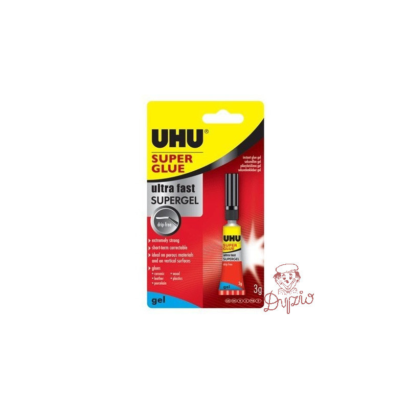 Klej UHU SUPER GLUE 3g w żelu (40360)