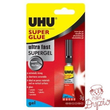 Klej UHU SUPER GLUE 3g w żelu (40360)