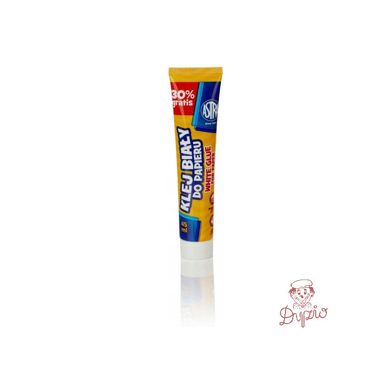 Klej szkolny do papieru w tubce 45ml biały 83467901 ASTRA