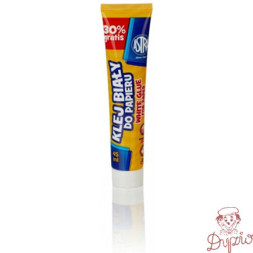 Klej szkolny do papieru w tubce 45ml biały 83467901 ASTRA