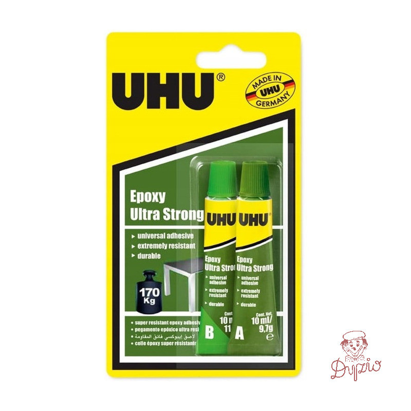 Klej UHU 170kg EPOXY Ultra Strong 2x 10ml 37550