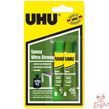 Klej UHU 170kg EPOXY Ultra Strong 2x 10ml 37550