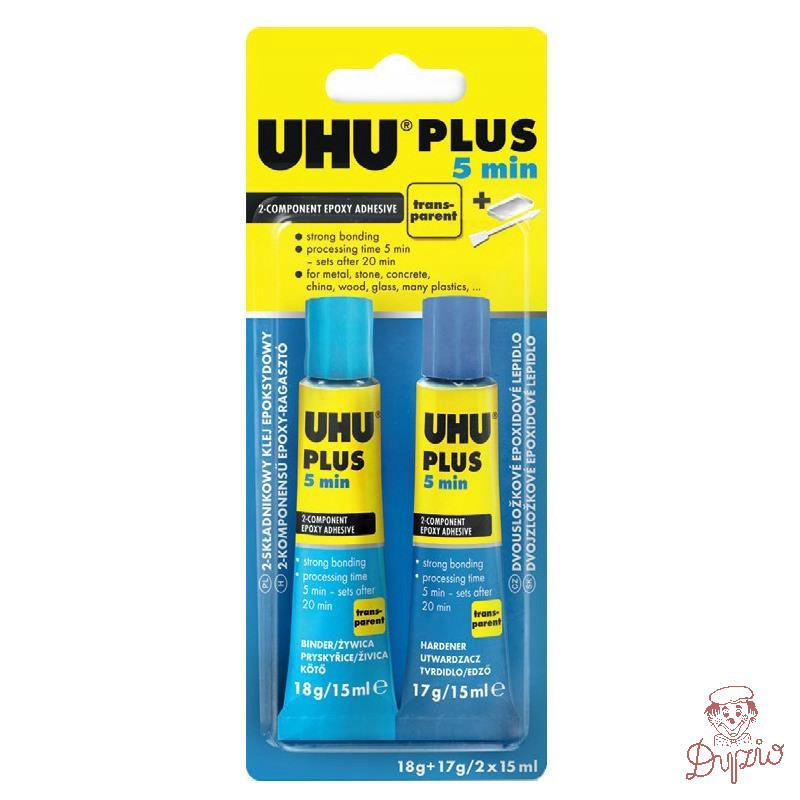 Klej UHU żywiczno-epoksydowy plus 2x15ml blister 40381
